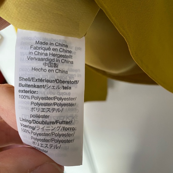 NWT J Crew Satin Chartruese Peplum Top Size 12 - Picture 4 of 5